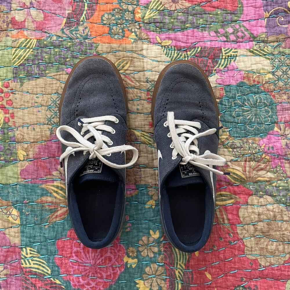 Nike Sb Stefan Janoski Navy Skateboarding Tennis Shoes View 2